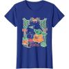 imageStar Wars Grogu Festive Window Christmas Happy Holidays TShirtRoyal Blue