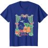 imageStar Wars Grogu Festive Window Christmas Happy Holidays TShirtRoyal Blue