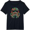 imageStar Wars Holiday Christmas Death Star Stormtrooper Helmet TShirtBlack