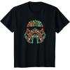 imageStar Wars Holiday Christmas Death Star Stormtrooper Helmet TShirtBlack