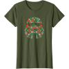 imageStar Wars Holiday Christmas Death Star Stormtrooper Helmet TShirtOlive Green