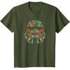 imageStar Wars Holiday Christmas Death Star Stormtrooper Helmet TShirtOlive Green