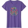 imageStar Wars Holiday Christmas Death Star Stormtrooper Helmet TShirtPurple Heather