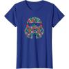 imageStar Wars Holiday Christmas Death Star Stormtrooper Helmet TShirtRoyal Blue