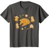 imageStar Wars Holiday Christmas Gingerbread Cookie Heroes TShirtAsphalt Grey