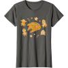 imageStar Wars Holiday Christmas Gingerbread Cookie Heroes TShirtAsphalt Grey