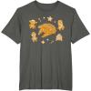 imageStar Wars Holiday Christmas Gingerbread Cookie Heroes TShirtAsphalt Grey