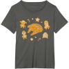 imageStar Wars Holiday Christmas Gingerbread Cookie Heroes TShirtAsphalt Grey