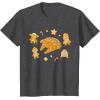 imageStar Wars Holiday Christmas Gingerbread Cookie Heroes TShirtDark Heather Grey