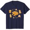 imageStar Wars Holiday Christmas Gingerbread Cookie Heroes TShirtNavy Blue