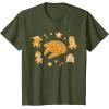imageStar Wars Holiday Christmas Gingerbread Cookie Heroes TShirtOlive Green