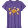 imageStar Wars Holiday Christmas Gingerbread Cookie Heroes TShirtPurple Heather