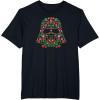 imageStar Wars Holiday Christmas Imperial Icon Darth Vader Helmet TShirtBlack
