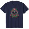 imageStar Wars Holiday Christmas Imperial Icon Darth Vader Helmet TShirtNavy Blue