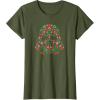 imageStar Wars Holiday Christmas Imperial Icon Darth Vader Helmet TShirtOlive Green