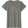 imageStar Wars Holiday Christmas Imperial Icon Darth Vader Helmet TShirtOlive Heather