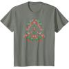 imageStar Wars Holiday Christmas Imperial Icon Darth Vader Helmet TShirtOlive Heather