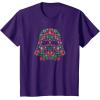 imageStar Wars Holiday Christmas Imperial Icon Darth Vader Helmet TShirtPurple