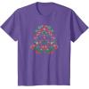 imageStar Wars Holiday Christmas Imperial Icon Darth Vader Helmet TShirtPurple Heather
