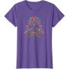 imageStar Wars Holiday Christmas Imperial Icon Darth Vader Helmet TShirtPurple Heather