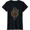 imageStar Wars Holiday Christmas Rebel Symbols Millennium Falcon TShirtBlack