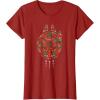 imageStar Wars Holiday Christmas Rebel Symbols Millennium Falcon TShirtCranberry Red