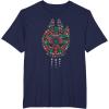 imageStar Wars Holiday Christmas Rebel Symbols Millennium Falcon TShirtNavy Blue