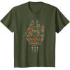 imageStar Wars Holiday Christmas Rebel Symbols Millennium Falcon TShirtOlive Green