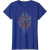 imageStar Wars Holiday Christmas Rebel Symbols Millennium Falcon TShirtRoyal Blue