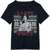 imageStar Wars I Love Yule Leia Christmas Humor TShirt TShirtBlack