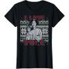 imageStar Wars I Love Yule Leia Christmas Humor TShirt TShirtBlack