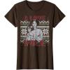 imageStar Wars I Love Yule Leia Christmas Humor TShirt TShirtBrown