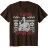 imageStar Wars I Love Yule Leia Christmas Humor TShirt TShirtBrown