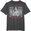 imageStar Wars I Love Yule Leia Christmas Humor TShirt TShirtDark Heather Grey