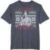 imageStar Wars I Love Yule Leia Christmas Humor TShirt TShirtHeather Blue