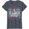 imageStar Wars I Love Yule Leia Christmas Humor TShirt TShirtHeather Blue