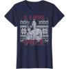 imageStar Wars I Love Yule Leia Christmas Humor TShirt TShirtNavy Blue