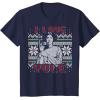 imageStar Wars I Love Yule Leia Christmas Humor TShirt TShirtNavy Blue