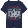 imageStar Wars I Love Yule Leia Christmas Humor TShirt TShirtNavy Blue