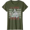 imageStar Wars I Love Yule Leia Christmas Humor TShirt TShirtOlive Green