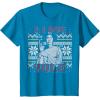 imageStar Wars I Love Yule Leia Christmas Humor TShirt TShirtSapphire Blue