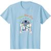 imageStar Wars R2D2 Droid Cute Christmas Holiday Merry Beep Boop TShirtBaby Blue