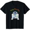 imageStar Wars R2D2 Droid Cute Christmas Holiday Merry Beep Boop TShirtBlack
