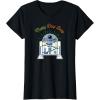 imageStar Wars R2D2 Droid Cute Christmas Holiday Merry Beep Boop TShirtBlack