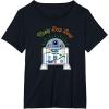 imageStar Wars R2D2 Droid Cute Christmas Holiday Merry Beep Boop TShirtBlack