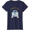 imageStar Wars R2D2 Droid Cute Christmas Holiday Merry Beep Boop TShirtNavy Blue
