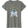 imageStar Wars R2D2 Droid Cute Christmas Holiday Merry Beep Boop TShirtOlive Heather