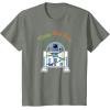 imageStar Wars R2D2 Droid Cute Christmas Holiday Merry Beep Boop TShirtOlive Heather