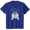 imageStar Wars R2D2 Droid Cute Christmas Holiday Merry Beep Boop TShirtRoyal Blue