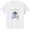 imageStar Wars R2D2 Droid Cute Christmas Holiday Merry Beep Boop TShirtWhite